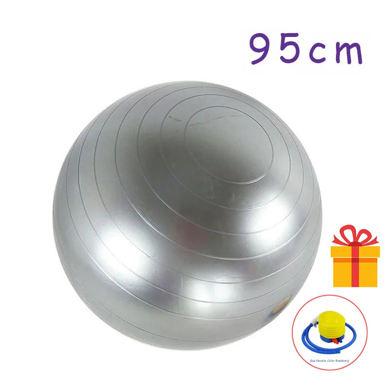 PVC Fitness Balls Yoga Ball Thickened Explosion-proof Exercise Home Gym/Pilates Equipment Balance Ball 45cm/55cm/65cm/75cm/85cm