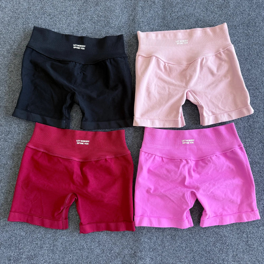 Impact Shorts with Logo Women Seamless Yoga Shorts/Scrunch Gym Shorts Workout Biker Short Fitness