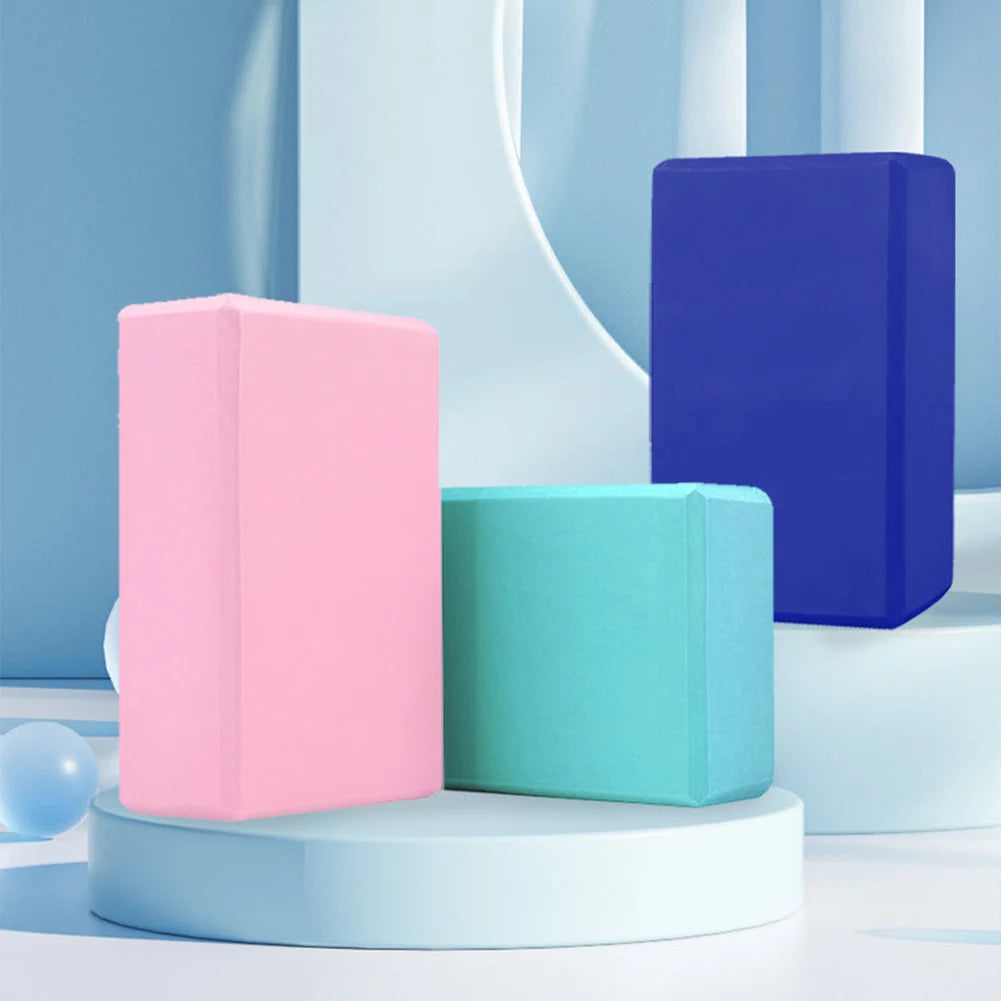 EVA Yoga Block Solid Color Gym Training Blocks Moisture-Proof/High Density Yoga Blocks Body Shaping Yoga Blocks for Meditation