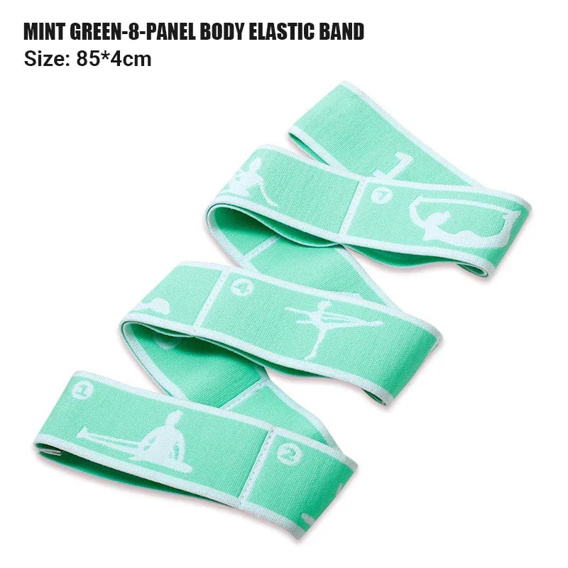 Multi-Section Elastic Yoga Resistance Bands Adult Child Dance Training/Gym Home Pilates Exercise Pull Strap Belt Fitness Sport