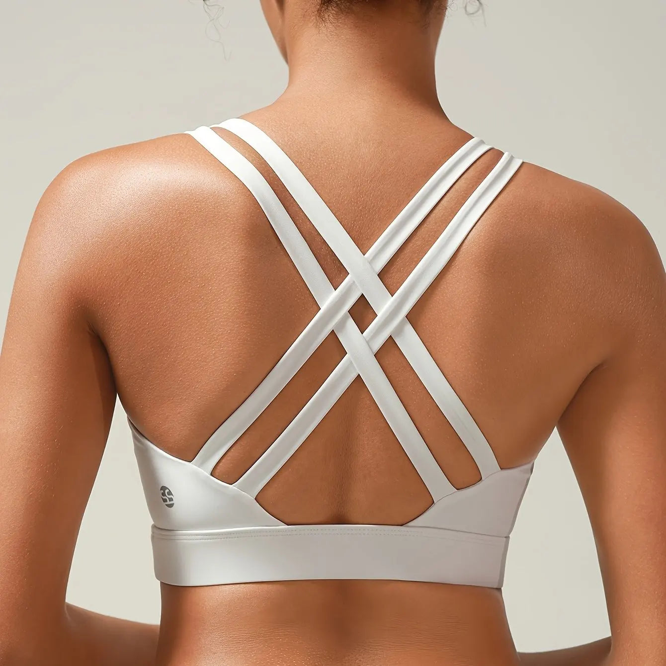 Medium Support for Sports Bra for Women Featuring a Criss-Cross Back Padded Straps/And Removable Cups Comfortable Bra