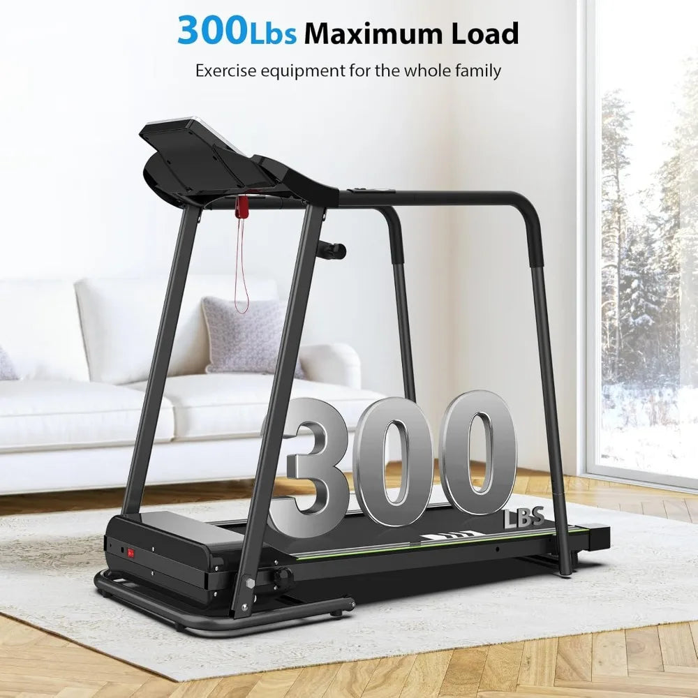 CIIHI Walking Treadmill for Seniors - Foldable Treadmill with Long Handrail/and 300 Lbs Capacity - Home Recovery Fitness