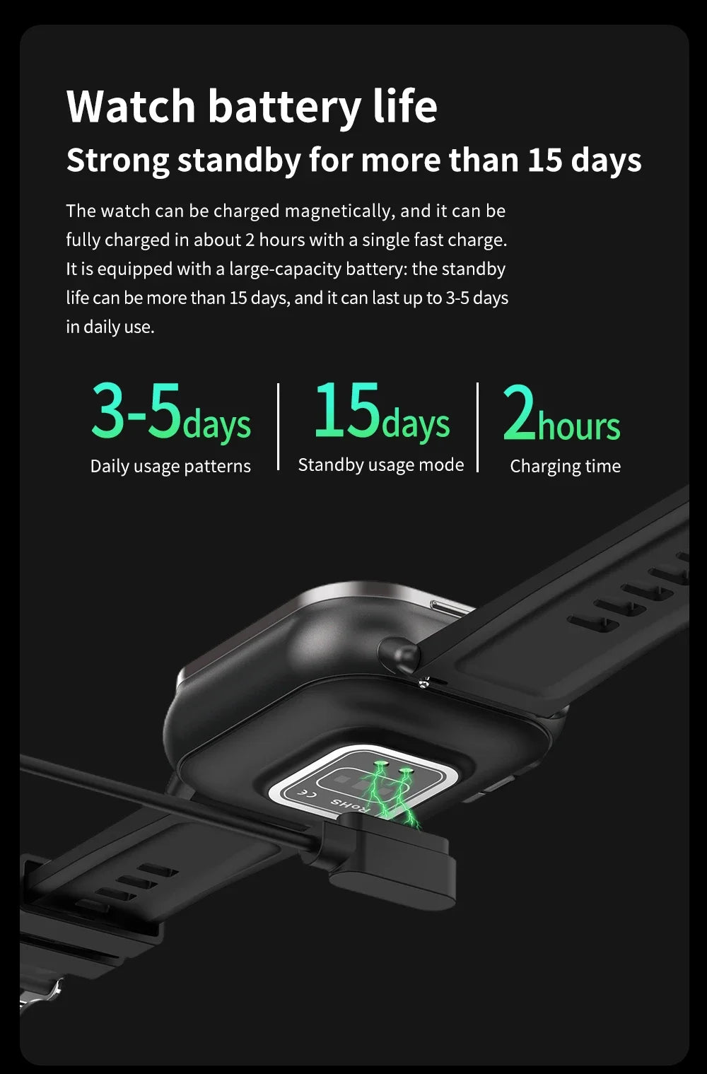 2025 D8 Smartwatch NFC Heart Rate Monitor Earbuds/Music Control Pedometer For iPhone Android