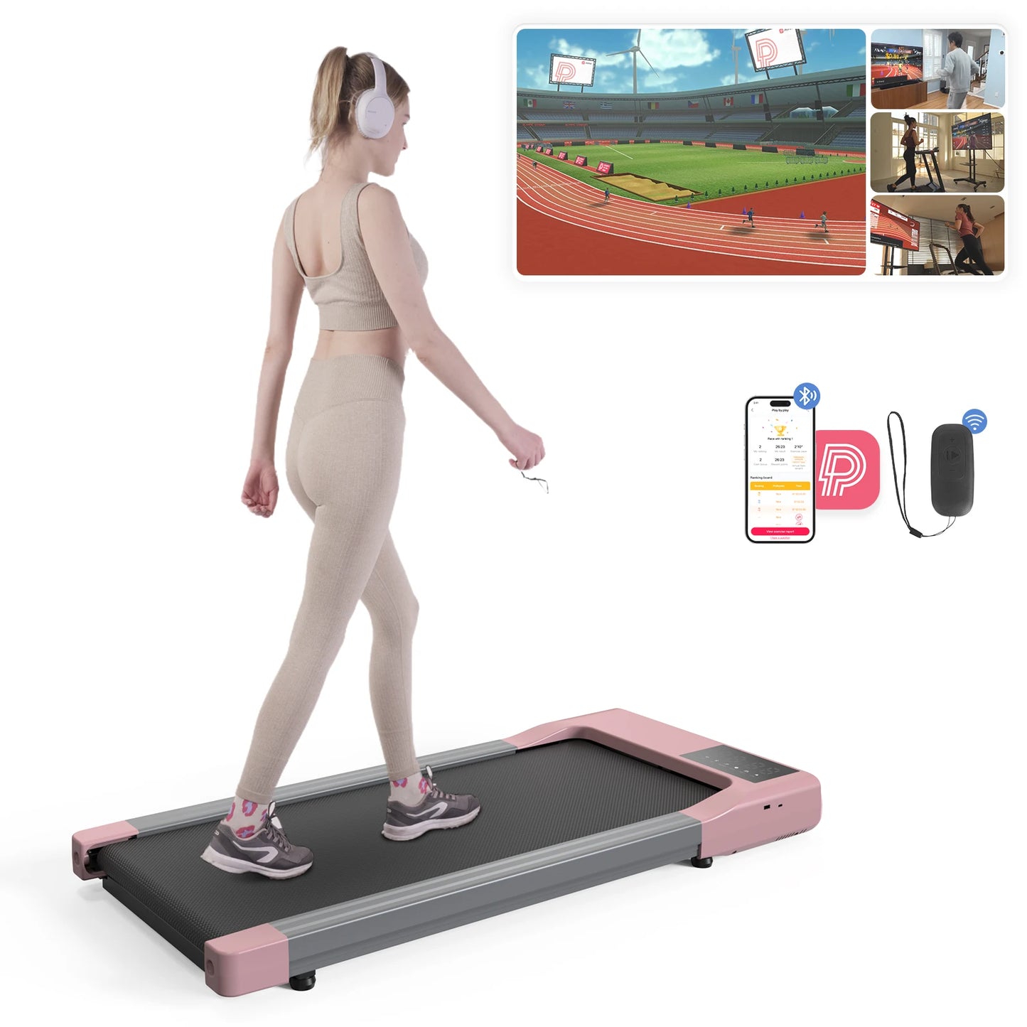 Hot Sale Treadmill 2in1 Treadmills for Home/Office Remote Control/LCD Display Adjustable Speed Walking Pad Exercise Machine