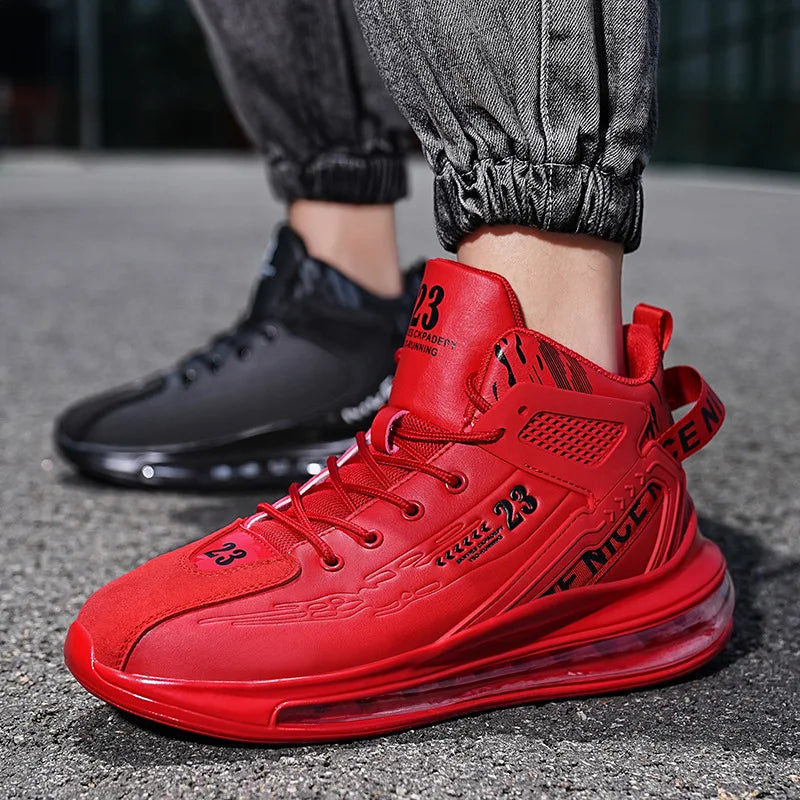 Men's Running Shoes Casual Sneakers New Spring Anti-shock/Air Cushion Sport Shoes Thick Bottom Anti-slip Running Shoes