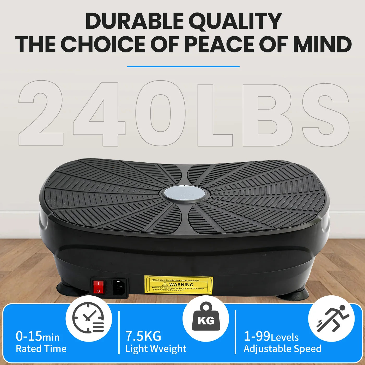 Vibration Plate Exercise Machine Whole Body Workout Power Vibration Shake Platform/Fitness Lazy Slimming Resistance Bands