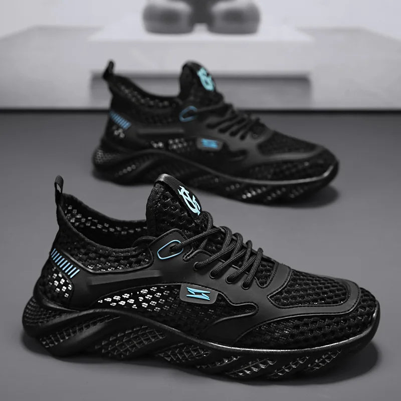 Outdoor Shoes Summer Thin Breathable Mesh Hollowed Out Shoes/for Men's Lightweight Sneakers Sports Running Shoes