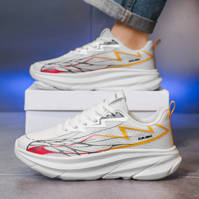 Men's Casual Comfortable and Fashionable Sneakers Fabric Lining/Durable Non-Slip Outer Soles Suitable for Running Fitness