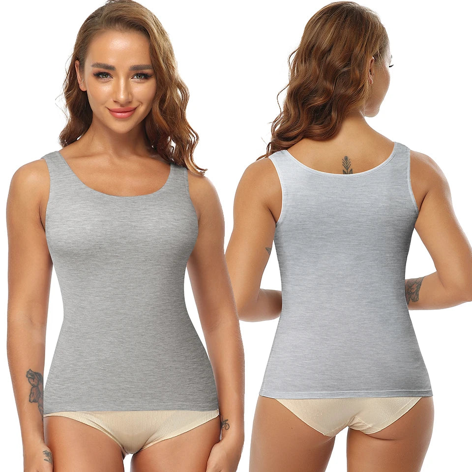 Fitness Workout Running Shirts Compression Shapewear/Tank Top for Women with Built in Bra Women's Padded Sports Bra