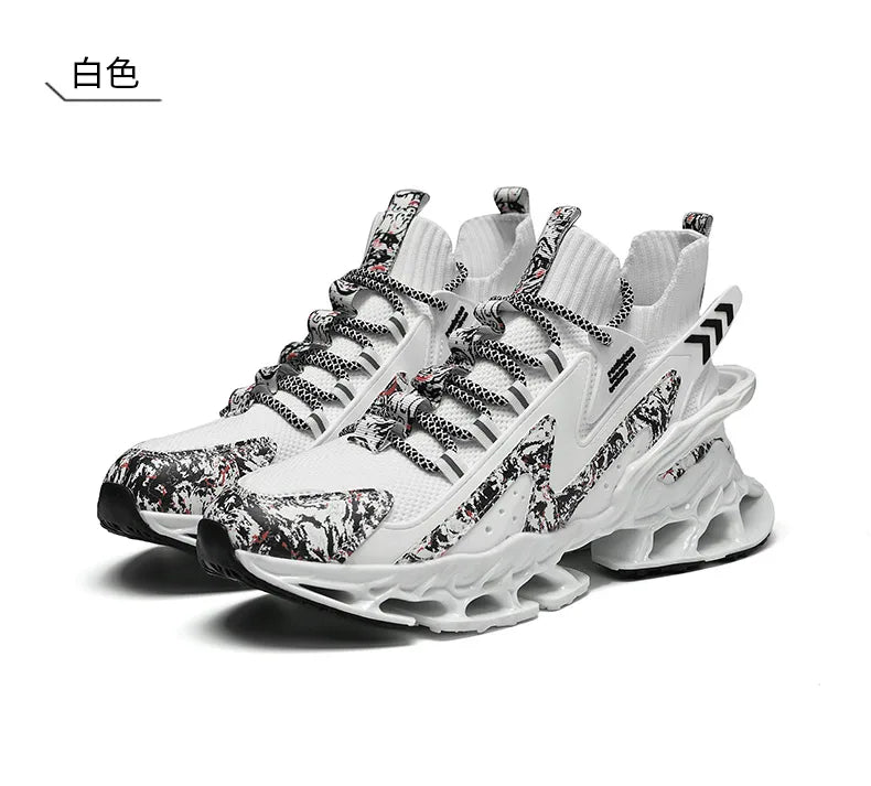 Men's Running Shoes Blade Non Slip Fashion Sneakers/Breathable Mesh Soft Sole Casual Athletic Walking Shoes