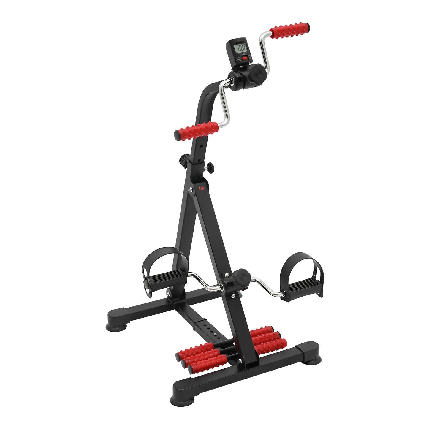 Bike Pedal Exerciser Height/Intensity Adjustable Portable Physical Therapy/Tool Leg Pedal Training Equipment Space Saving