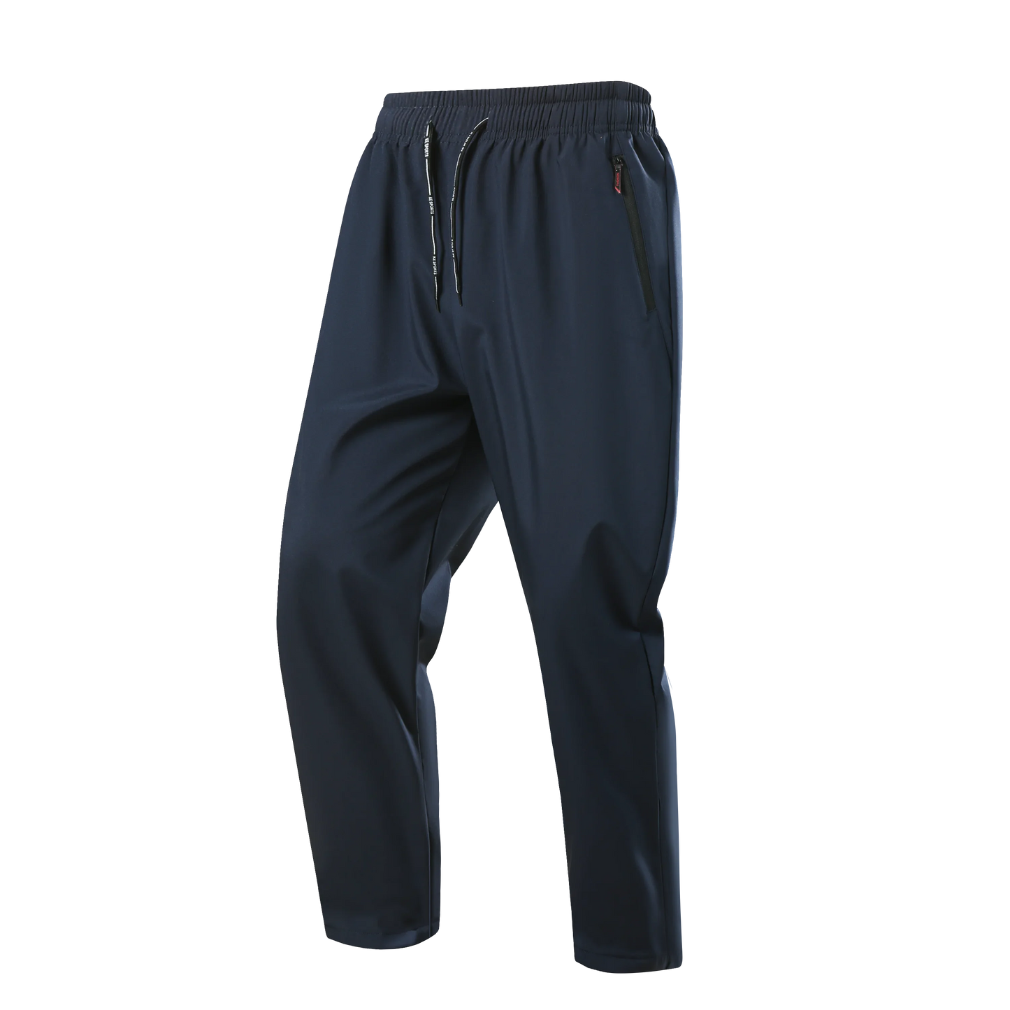 Men's casual pants elastic and form fitting elastic waist jogging/classic men's pants in blue black and grey
