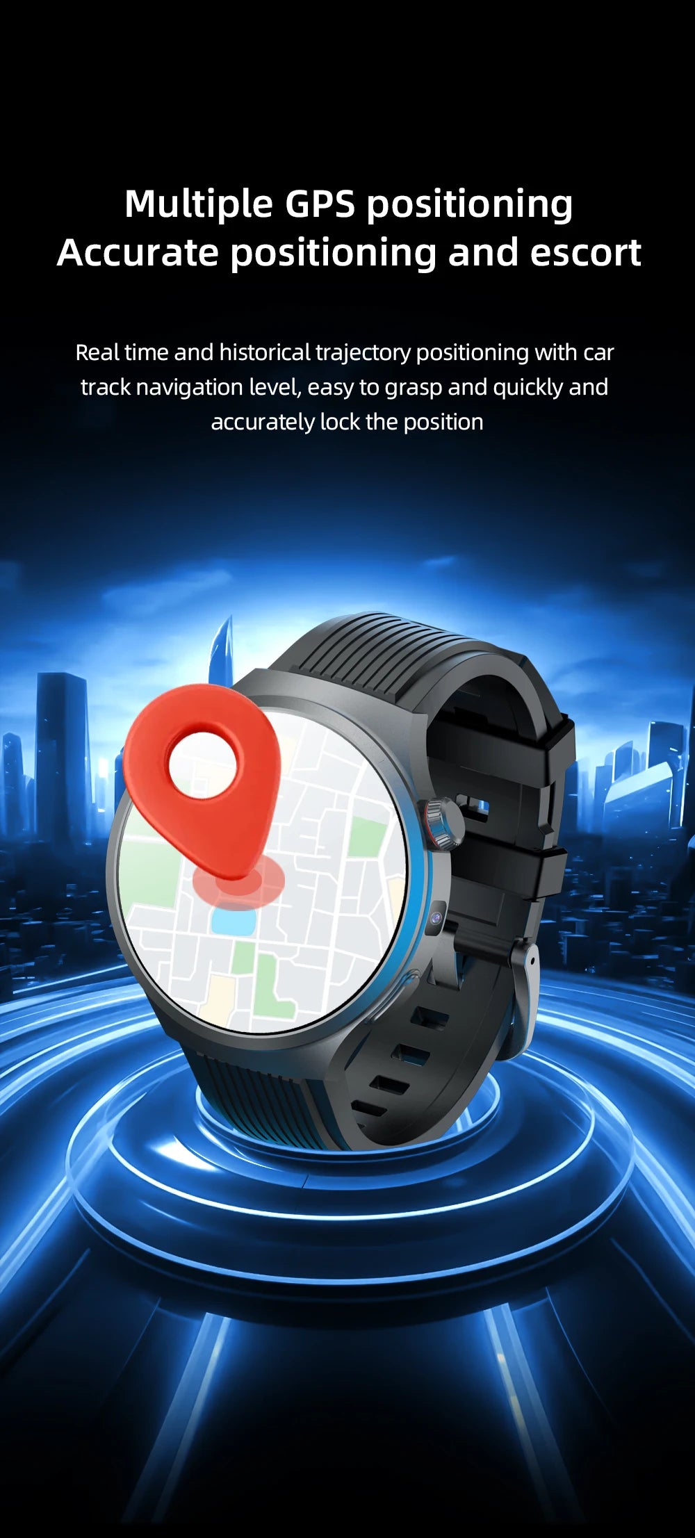 GoldenSpike 4G Full Netcom Smartwatch 1.75inch Amoled Android Smart Watch/With 8MP Camera Video Calling Sim Card Google Play