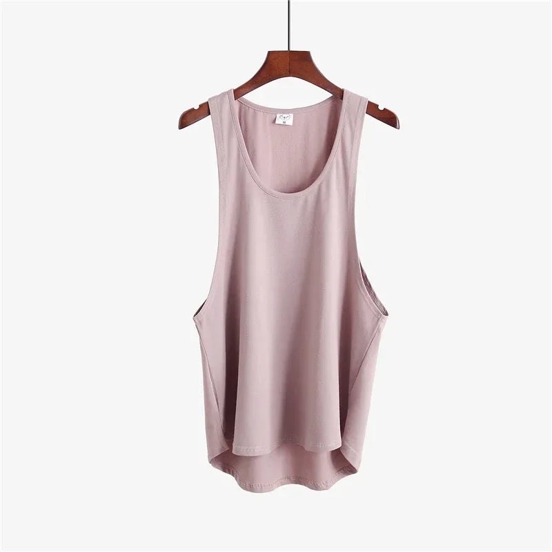 Fitness clothing blank sleeveless shirt men's gym stringer tank top bodybuilding/tank top men sportwear undershirt