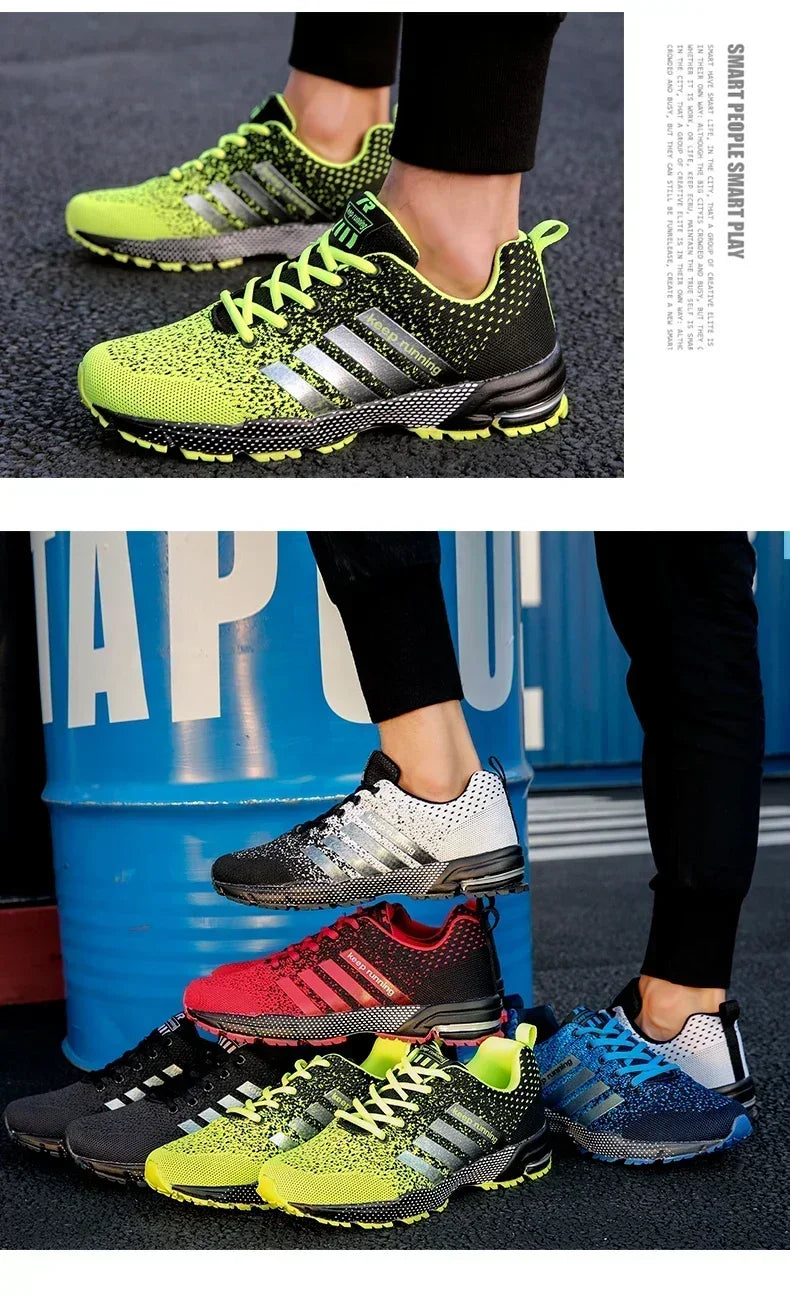 Men Casual Sneakers Summer Breathable Sport Shoes Lightweight Outdoor/Mesh Running Shoes Athletic Jogging Tennis Walking Shoes