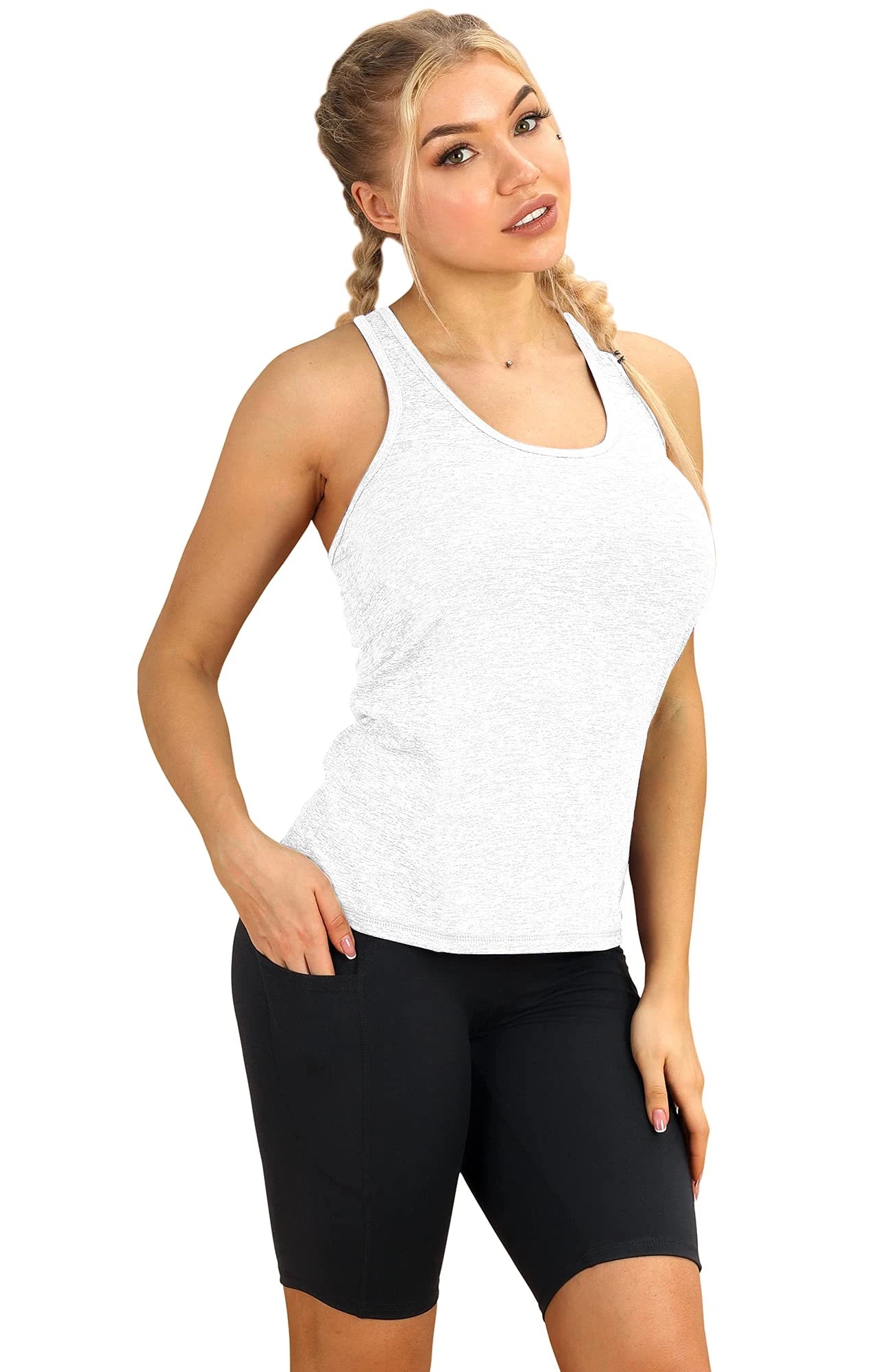 3 Pcs Women Sport tank Tops Loose Yoga Tops Quick Dry/Workout Sport Tops For Women Fitness Sport Yoga Shirt