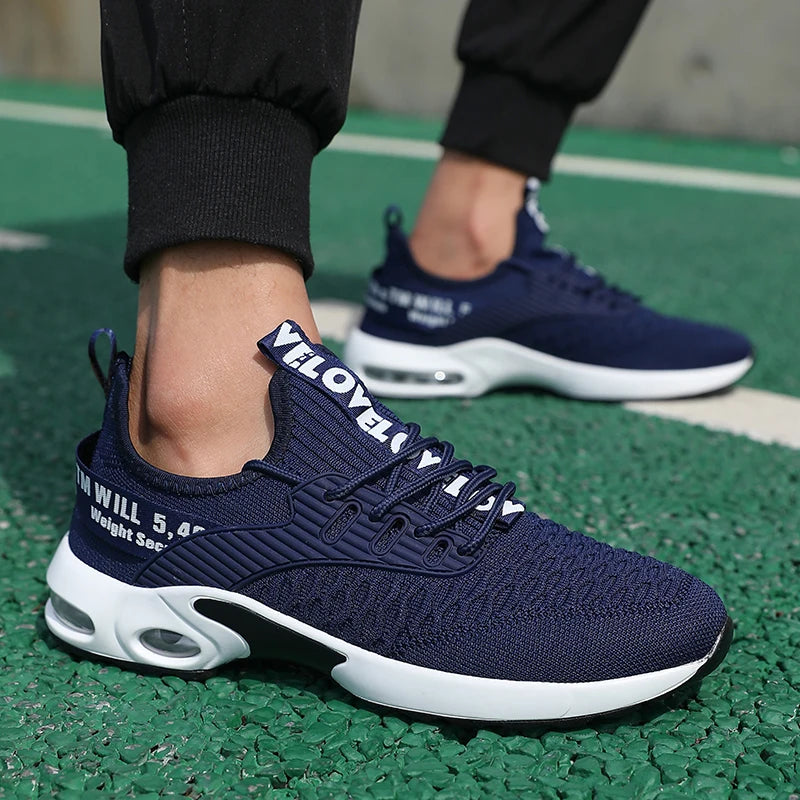 Men's Soft Sneakers Breathable Mesh Fashionable Sports Style Shoes/Summer Versatile High-quality Outdoor Lightweight Tennis Shoe