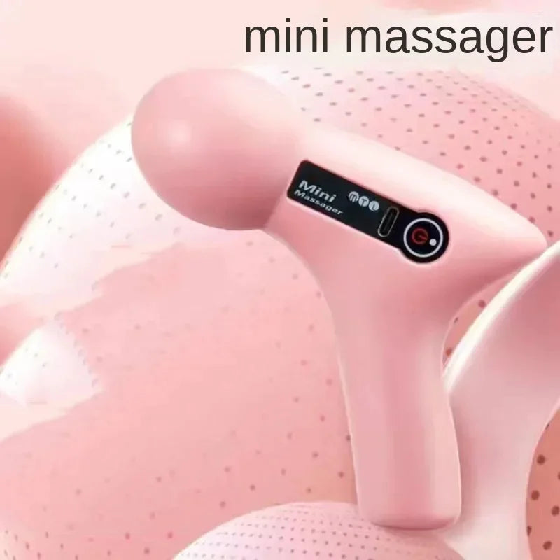 Mini Massage Massage LCD Screen 6 Heads Gun Muscle Massager/Portable Electric Fascia Gun for Neck Foot Body Fascia Gun
