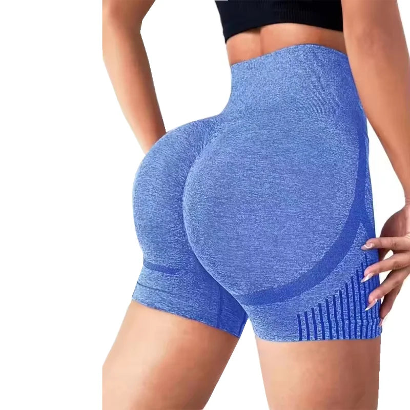 Yoga Shorts Cross-border Honey Buttocks Buttocks Sports High Waist/Abdomen Stretch Tight-fitting Anti-glare Quick-drying Fitness