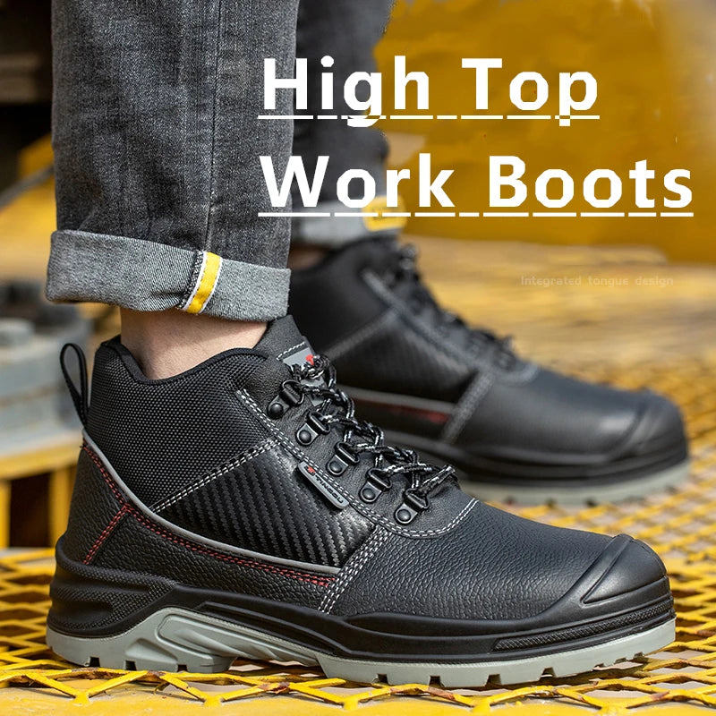 Safety Shoes Men Waterproof Work Shoe Anti-smash Anti-puncture/Protective Shoes Indestructible Steel Toe Boots Outdoor
