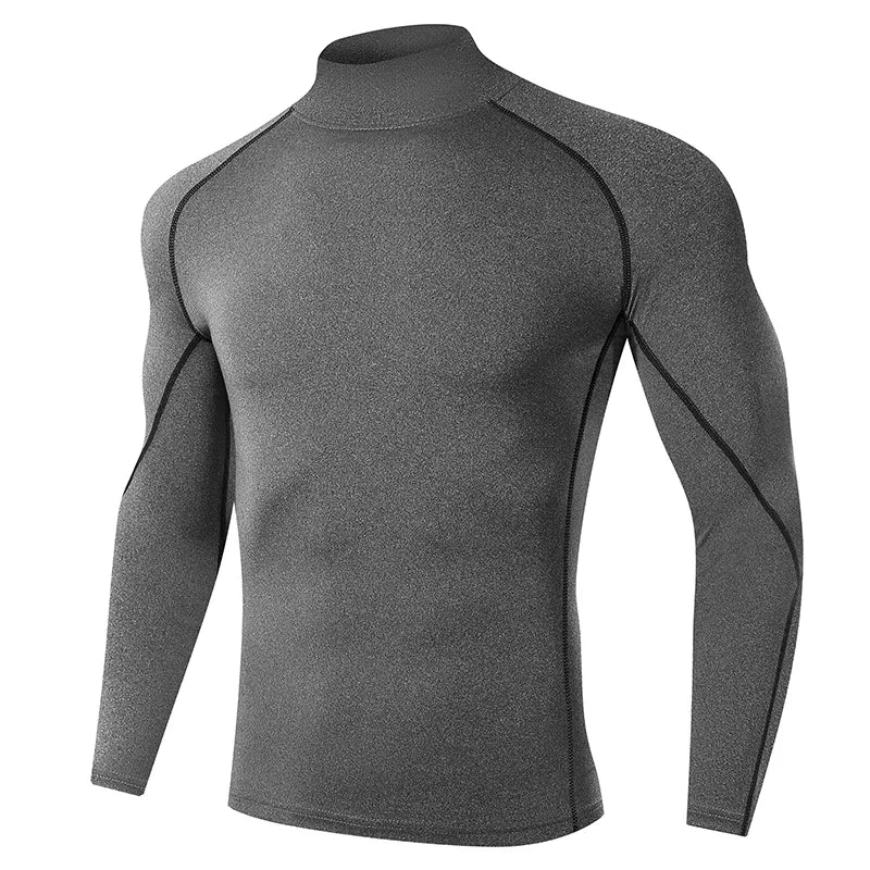 Men Running T shirt Quick Dry Bodybuilding Sport Shirt Long Sleeve/Compression Top Fitness Tight Rash Guard Gym T-Shirt Men