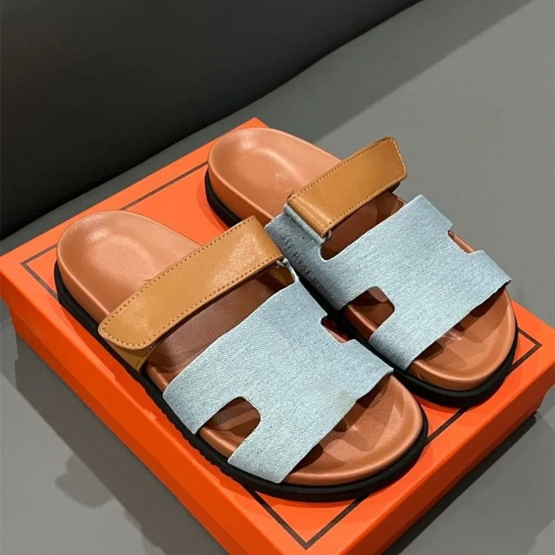 Women's 2026 Velcro Outdoor Sandals Fashion/Thick Sole Beach Slippers Comfortable Summer Slides for Casual & Walking