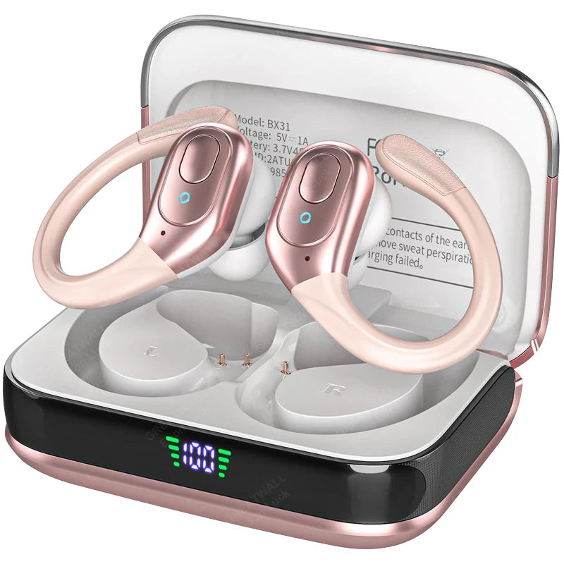 GREATWALL TWS Wireless Bluetooth Earphones Headset Wireless/5.3 Sports ear-hook Headset Stereo noise reduction Earbuds HD Call