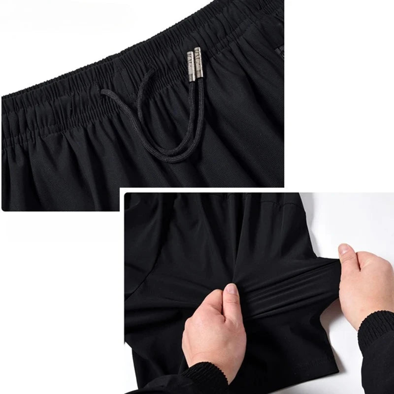 Summer Men's Sport Shorts Cool Sportswear Running Shorts/Casual Bottoms Gym Fitness Training Jogging Men Black Gray