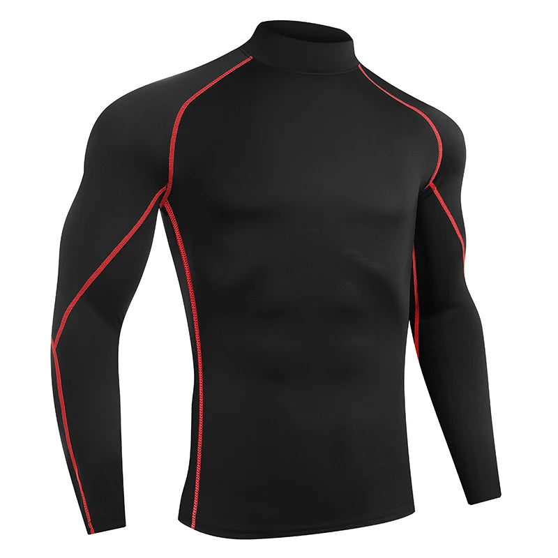 Men Running T shirt Quick Dry Bodybuilding Sport Shirt Long Sleeve/Compression Top Fitness Tight Rash Guard Gym T-Shirt Men