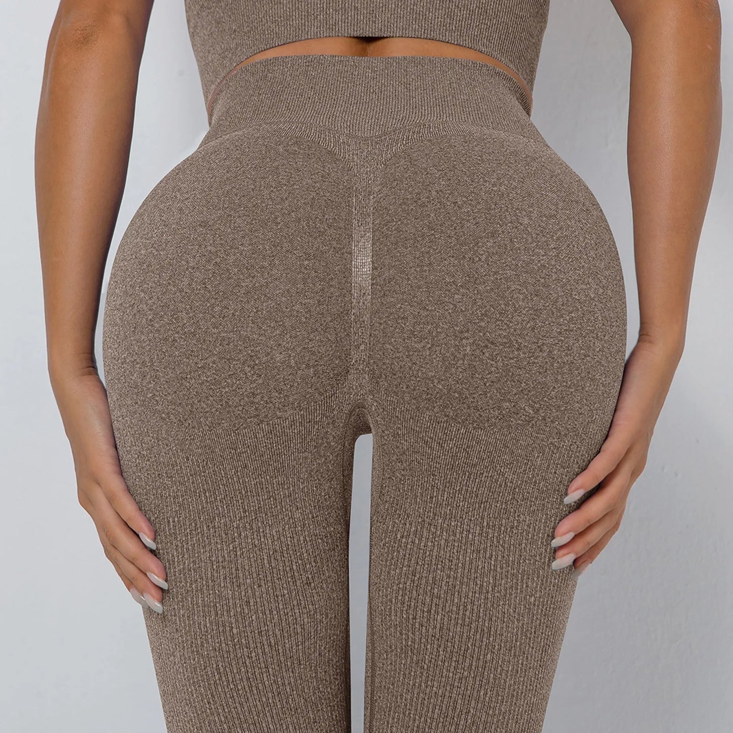 Women's Sports Leggings High Waist Butt Push Up Leggings/Seamless Compression Gym Leggings For Sports Yoga