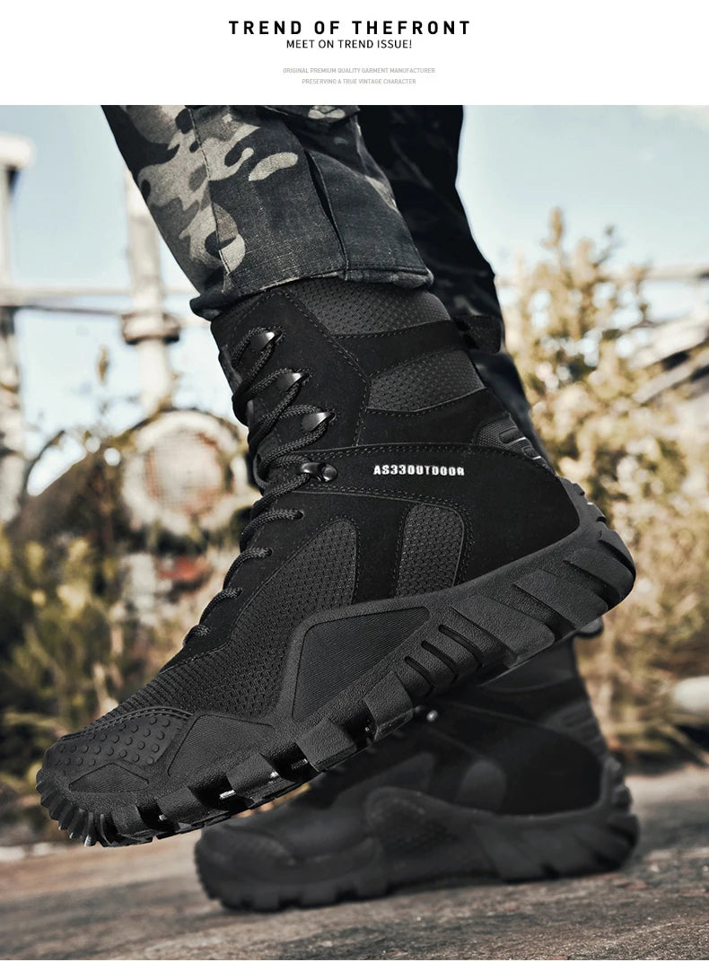 Men's waterproof hiking boots lightweight/outdoor work boots stylish and durable hiking boots