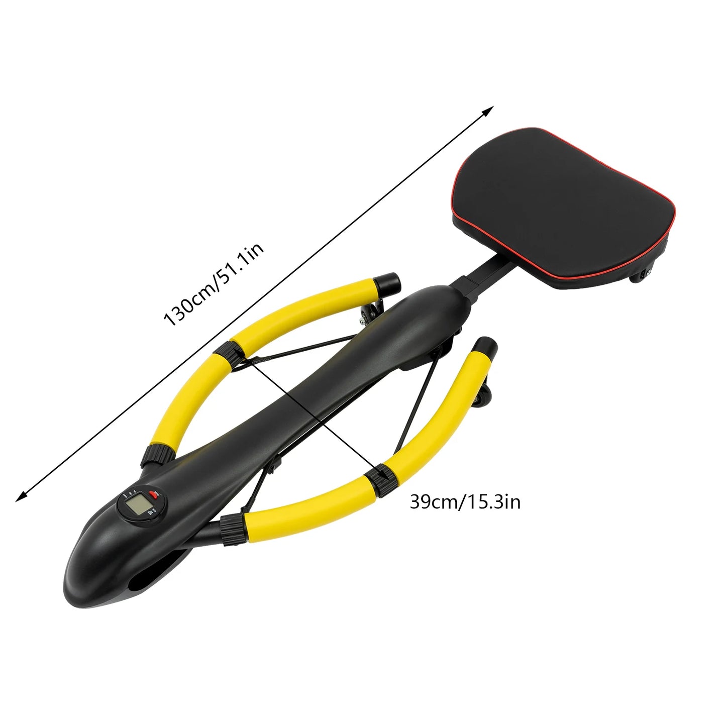 Durable Step Machine with Adjustable Tension and Length/Real-Time Fitness Data Feedback, Strengthen Abs and Arms