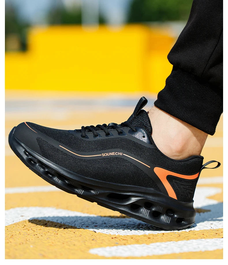 Men's Safety Shoes Anti-Impact Anti-Piercing Lightweight Work Shoes/Lightweight Breathable Sporty Design for Outdoor Work Shoes