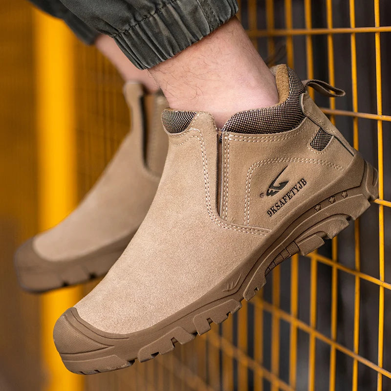 Insulation Men Work Boots Puncture-Proof Safety Shoes/Composite Toe Welder Protective Shoes Indestructible Work Shoes