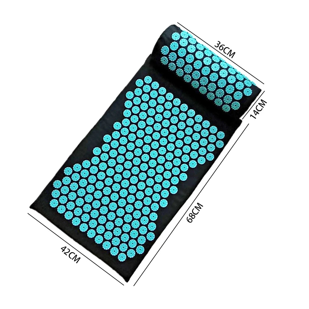 Acupuncture Massage Cushion Pillow Yoga Mat Muscle Tension Spike Pad/Body Head Relieved Stress Pain Massager for Yoga