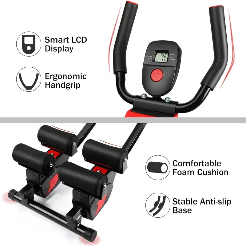 GIKPAL Ab Machine, Adjustable Trainer for Home Gym/Ab Crunch Exercise Equipment for Beginner