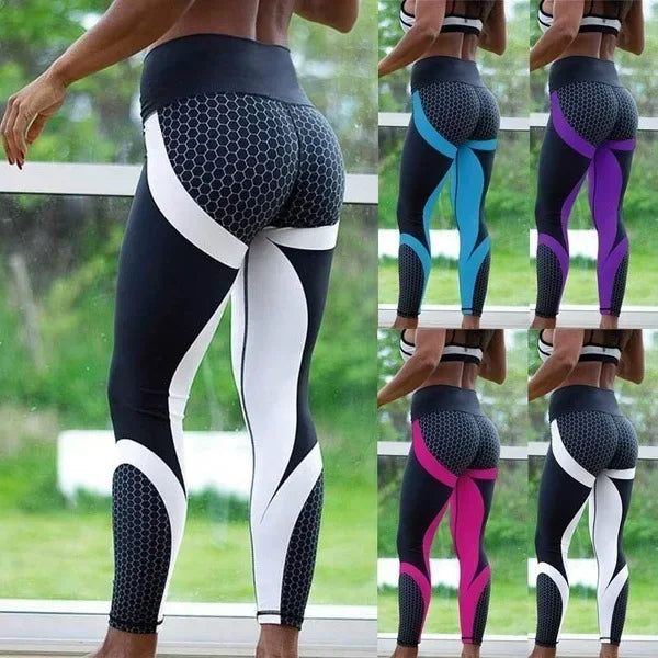 Printed Yoga Pants Women Push Up Professional Running/Fitness Gym Sport Leggings Tight Trouser Pencil Leggings