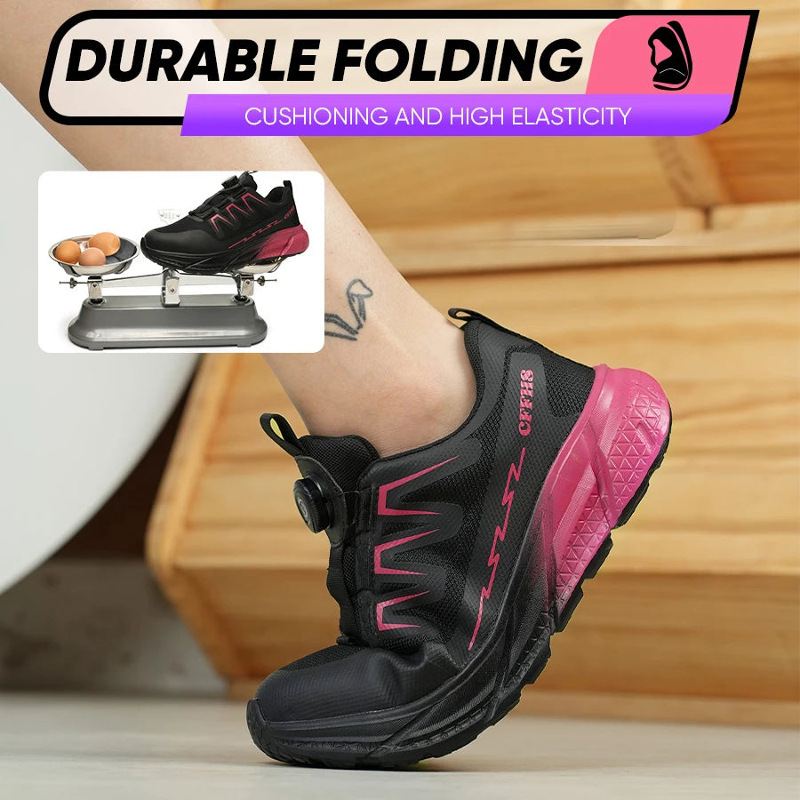 New women's anti-puncture anti-smash/breathable fashion safety protection shoes