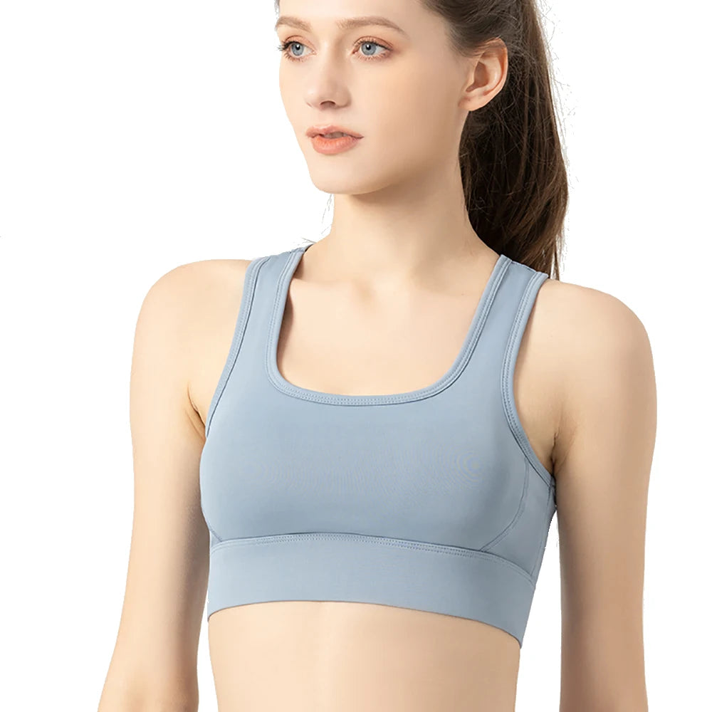 Sports Bra Full Support High Impact Racerback Crop Tops/Women Workout Gyms Fitness Bras Athletic Sports Bra