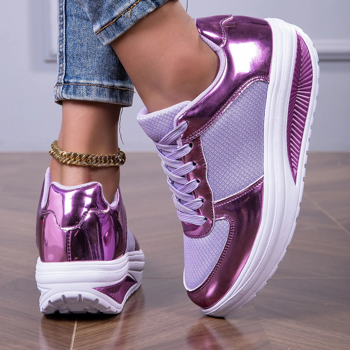 Sneakers For Women Fashion Glitter Girls Women's Casual Shoes/Tennis Shoes For Women Lightweight Walking Shoes