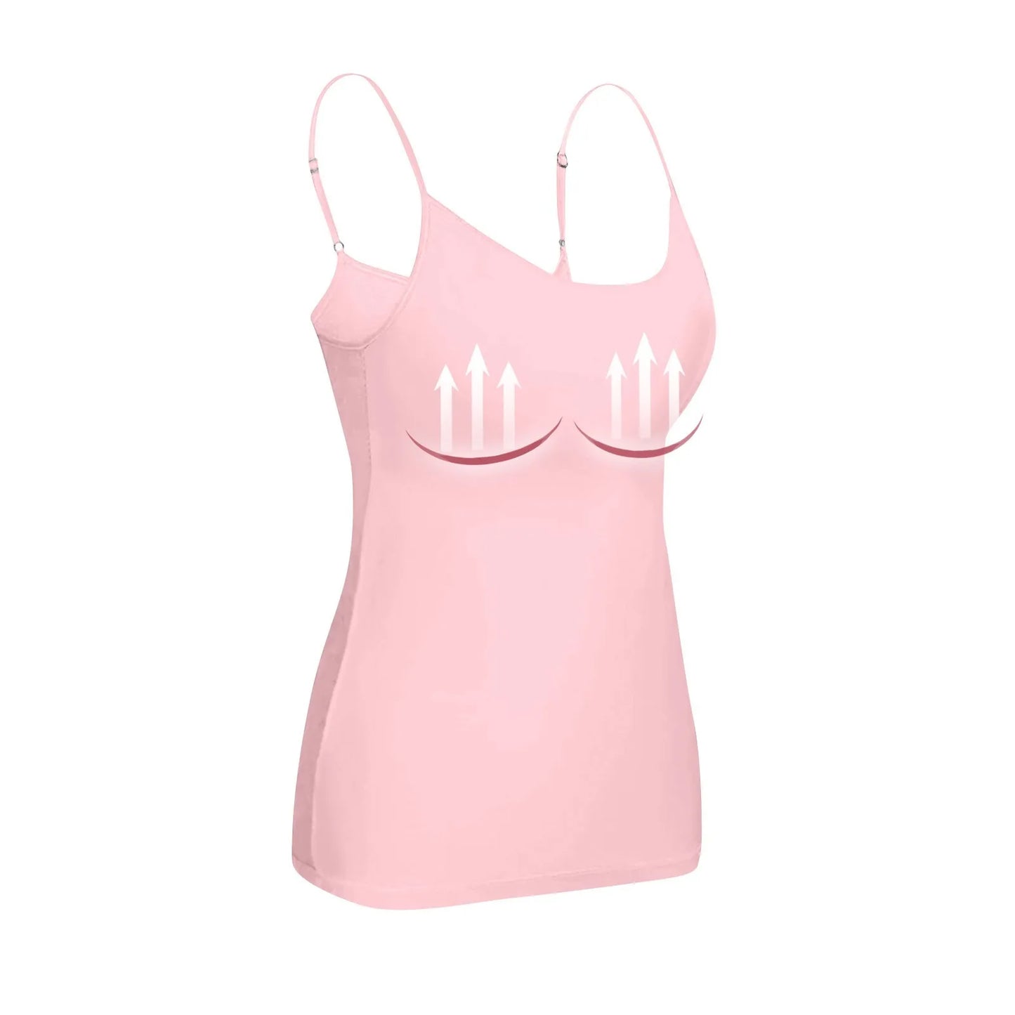 New Padded Bra Tank Top Women Modal Spaghetti Solid Cami Top Vest/Female Adjustable Camisole With Built In Bra Fitness Clothing