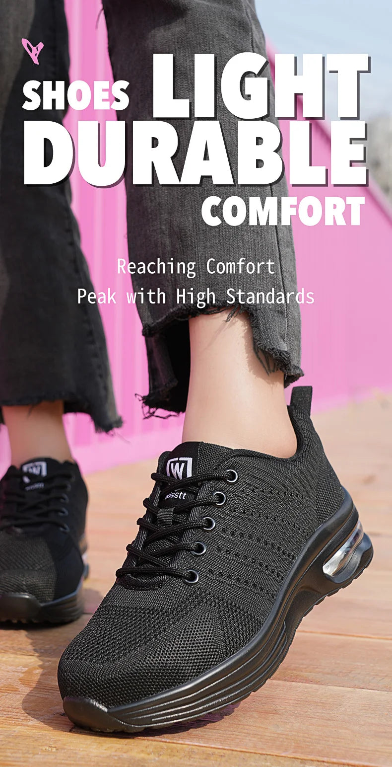 Four seasons women's puncture-proof/daily casual safety shoes