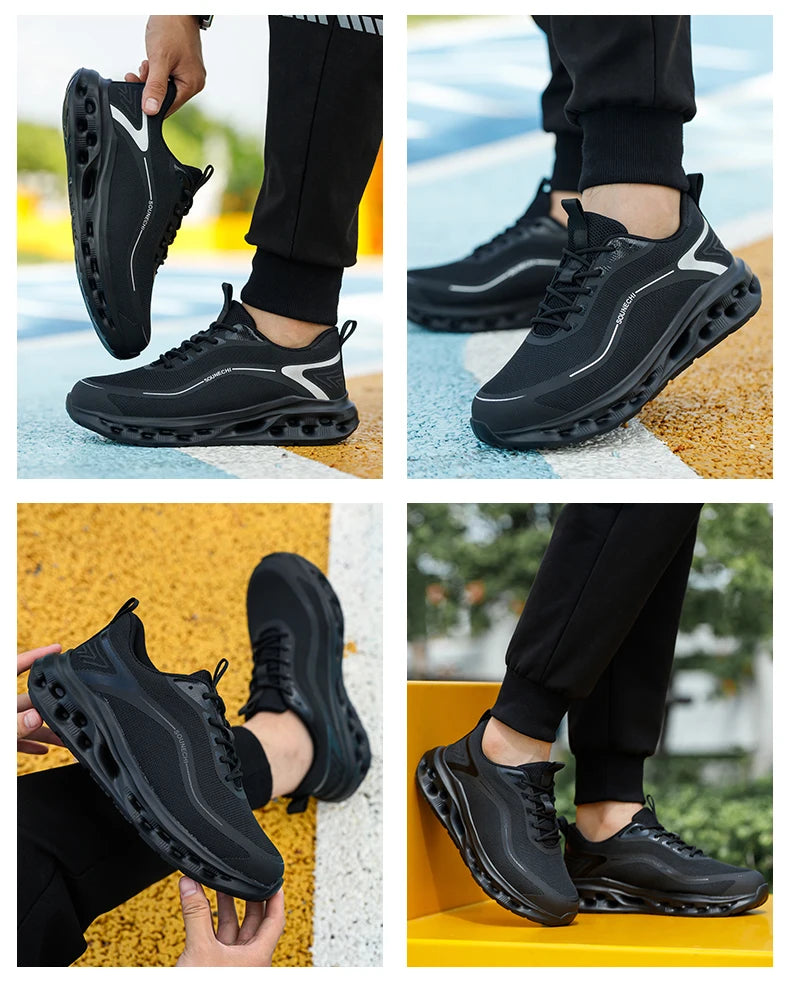 Men's Safety Shoes Anti-Impact Anti-Piercing Lightweight Work Shoes/Lightweight Breathable Sporty Design for Outdoor Work Shoes