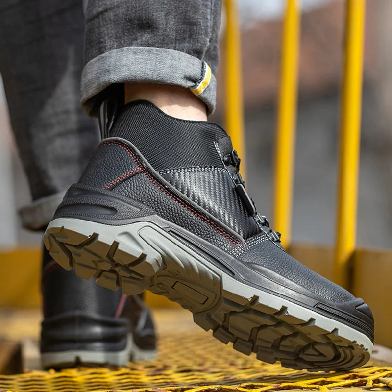 Safety Shoes Men Waterproof Work Shoe Anti-smash Anti-puncture/Protective Shoes Indestructible Steel Toe Boots Outdoor