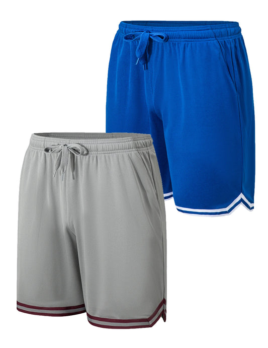 2-piece men's sports shorts lightweight breathable/fast drying fitness training running shorts