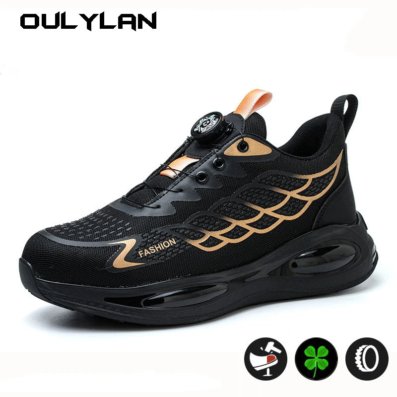 High-density Protective Shoes for men Anti Smashing/Anti Piercing Summer Lightweight Sneakers Work Safety shoes