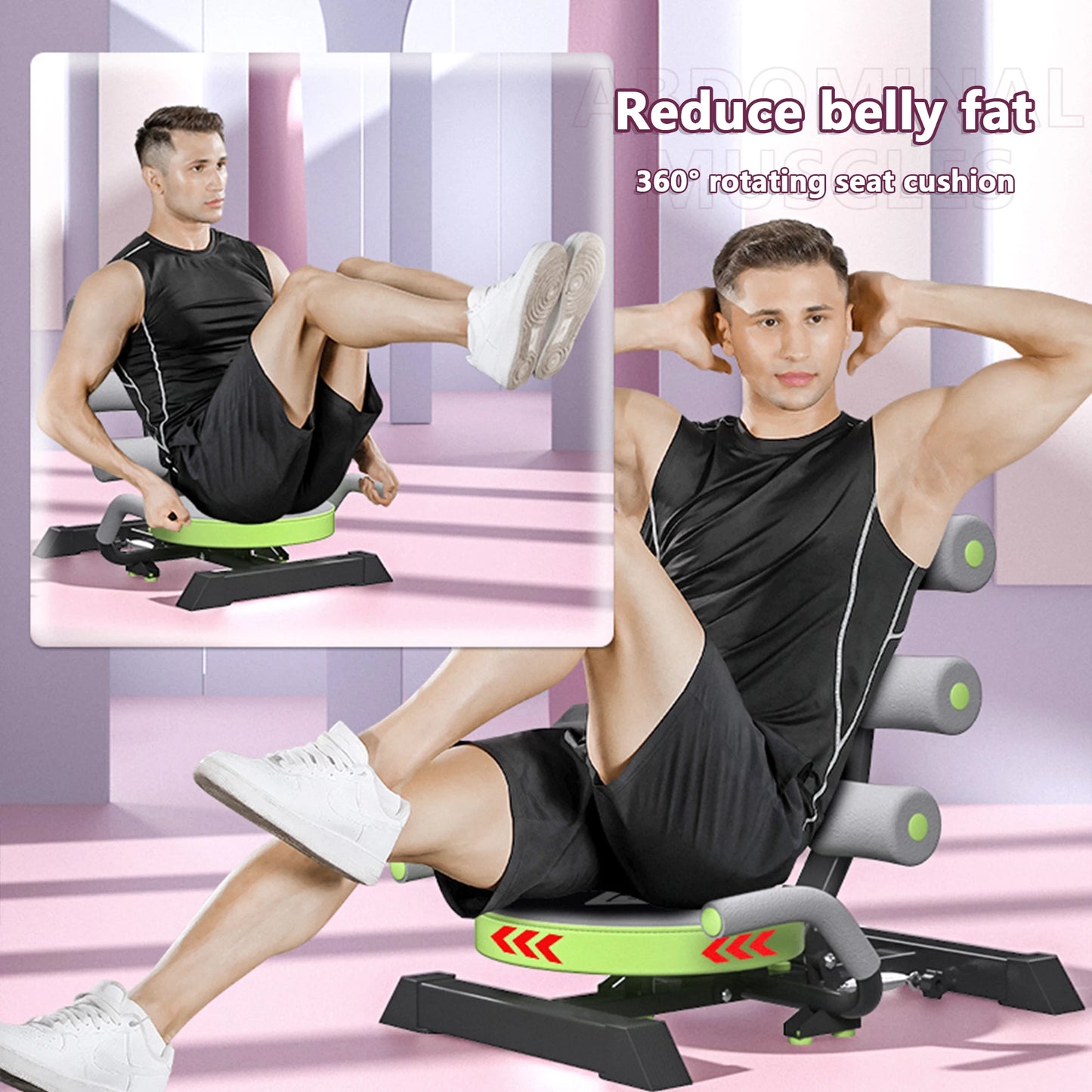 Ab Machine Sit Up Bench Abs Exerciser Equipment Abdominal/Portable Workout Crunch Core Fitness Workout Gym Fitness Machine