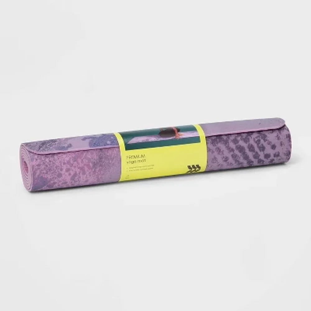 Cloud Print Yoga Mat 5mm PVC Lightweight Durable Non Slip/Cushioning Support Fitness Exercise Travel Yoga Practice