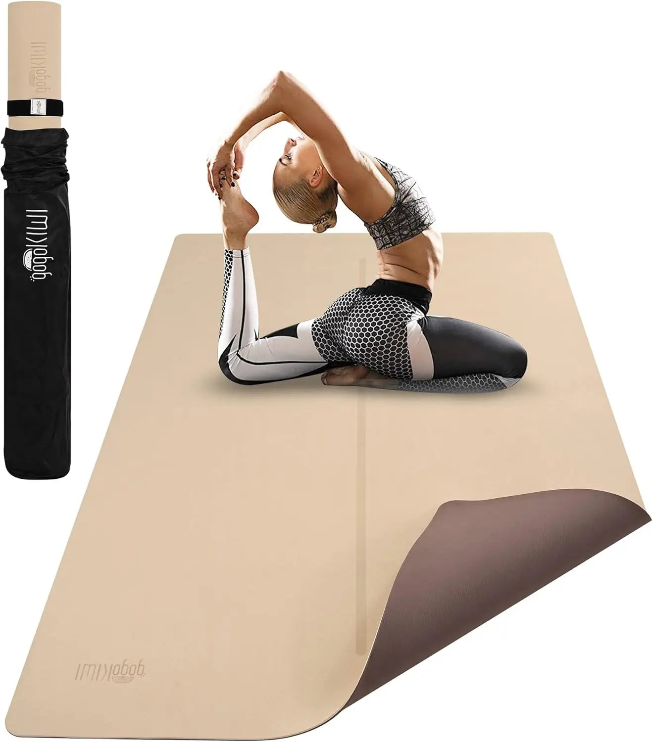 (6'x4') Extra Wide Workout Mat for Home Non Slip Fitness & Exercise Mat/for Home Gym Yoga, Pilates, Stretching, and Floor