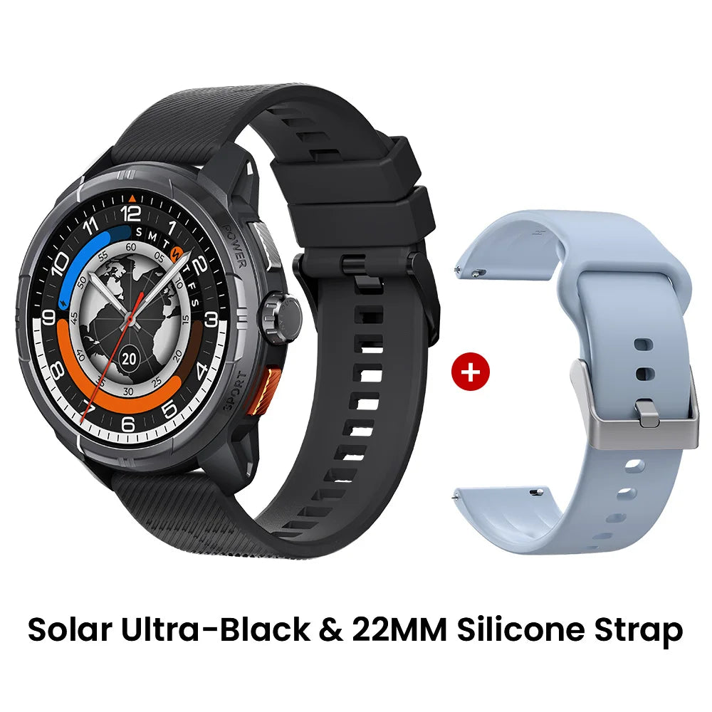 HAYLOU Solar Ultra GPS Smart Watch 1.6” AMOLED Display 60Hz Refresh Rate/Bluetooth Calls 5ATM Water Resistance Sports Smartwatch